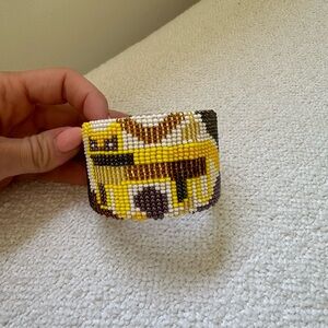 Beautifully Detailed Beaded Bangle